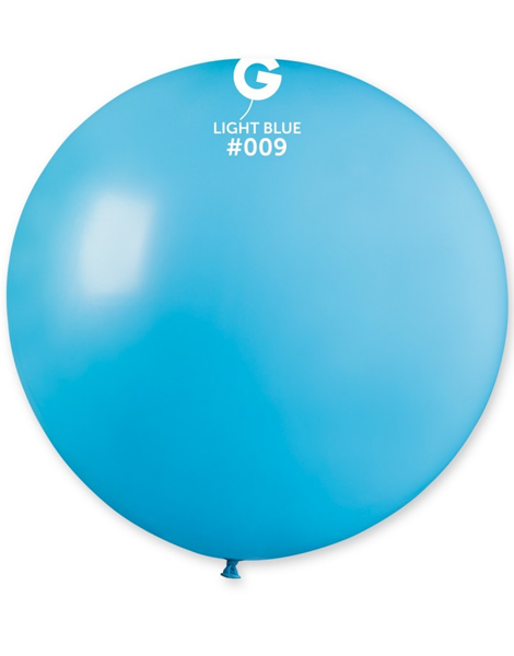 31in Gemar Standard Light Blue Balloon 1ct #009 - Joker Party Supply