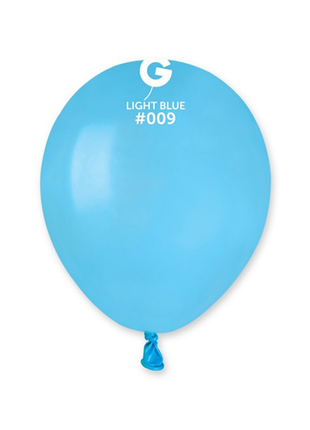 5in Gemar Standard Light Blue Balloons 100 # 009 - Joker Party Supply