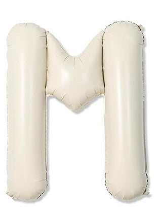 40in Joker Party White Sand Letter M Balloon - Joker Party Supply