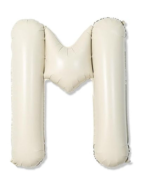 40in Joker Party White Sand Letter M Balloon - Joker Party Supply