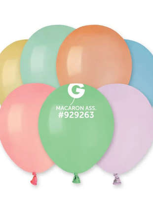 5in Gemar Macaron Assorted 100ct #929270 - Joker Party Supply