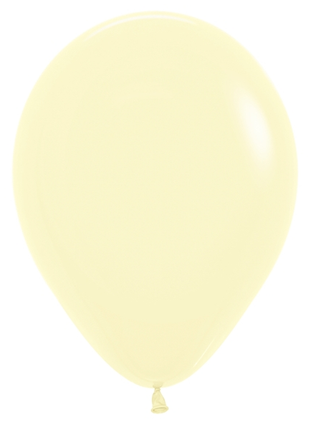 11in Sempertex Pastel Matte Yellow 100ct - Joker Party Supply