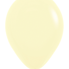 5in Sempertex Pastel Matte Yellow 100ct - Joker Party Supply