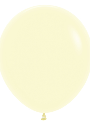 18in Sempertex Pastel Matte Yellow 25ct - Joker Party Supply