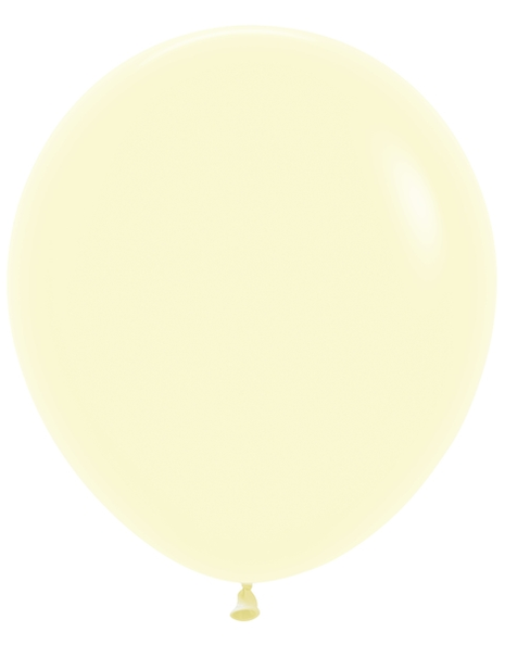 18in Sempertex Pastel Matte Yellow 25ct - Joker Party Supply