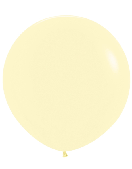 24in Sempertex Pastel Matte Yellow 10ct - Joker Party Supply