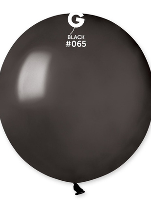 19in Gemar Metallic Black Balloons 25ct #065 - Joker Party Supply