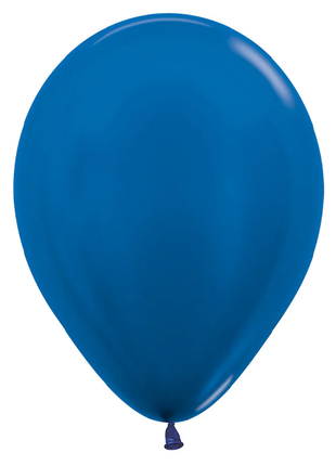 11in Sempertex Metallic Blue 100ct - Joker Party Supply