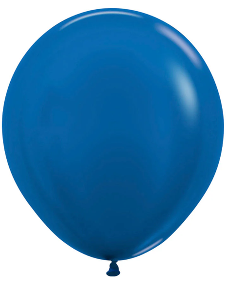 18in Sempertex Metallic Blue 25ct - Joker Party Supply