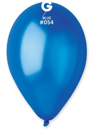 12in Gemar Metallic Royal Blue Balloons 50ct #054 - Joker Party Supply