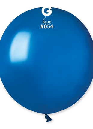 19in Gemar Metallic Royal Blue Balloons 25ct #054 - Joker Party Supply