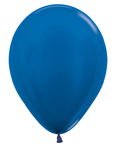 5in Sempertex Metallic Blue 100ct - Joker Party Supply
