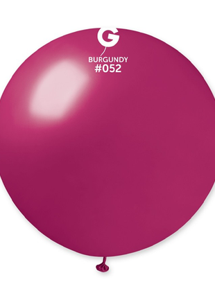 31in Gemar Metallic Burgundy Balloon 1ct #052 - Joker Party Supply