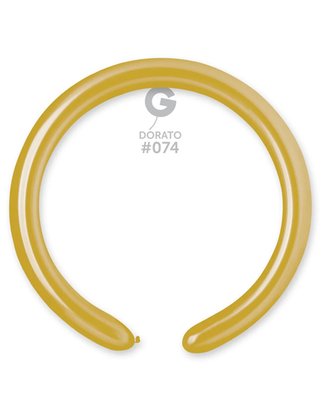 260 Gemar Metallic Dorato Balloons 50ct #074 - Joker Party Supply