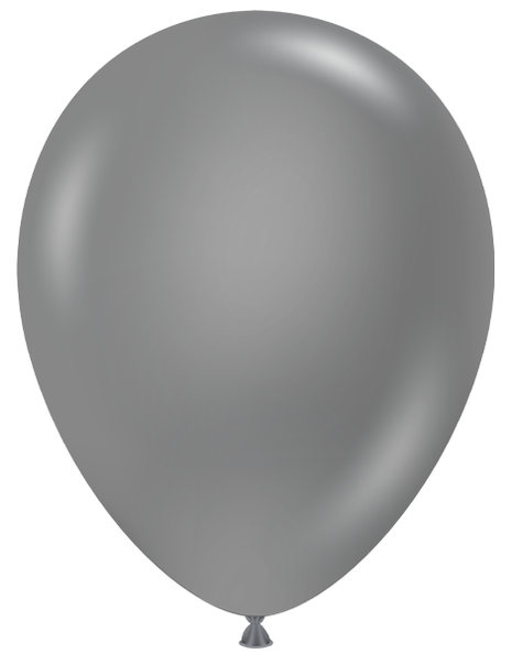 11in Tuftex Metallic Silver 100 Ct - Joker Party Supply