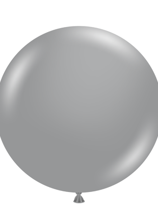 17in Tuftex Metallic Silver  50 Ct - Joker Party Supply