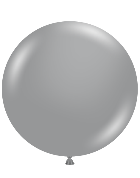 36in Tuftex Metallic Silver 2 Ct - Joker Party Supply
