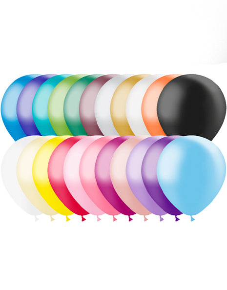 5in Balloonia Metallic Assorted 100ct