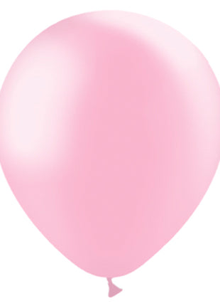 5in Balloonia Metallic Baby Pink 100ct