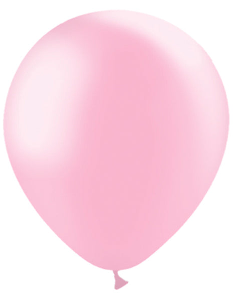 5in Balloonia Metallic Baby Pink 100ct