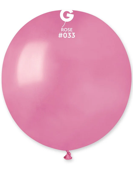 Globos metálicos Gemar de 19 pulgadas, color rosa, 25 unidades, n.° 033