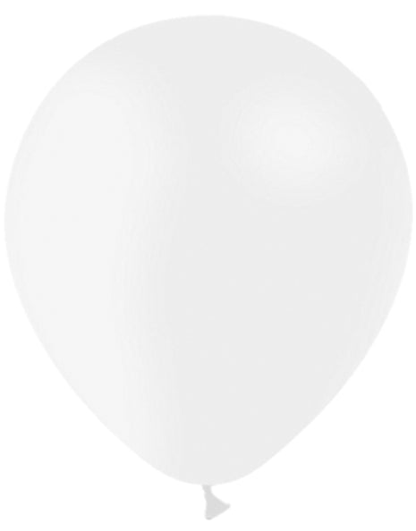 12in Balloonia Metallic White 50ct