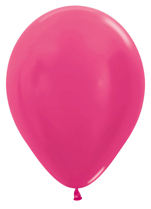 11in Sempertex Metallic Fuchsia 100ct - Joker Party Supply