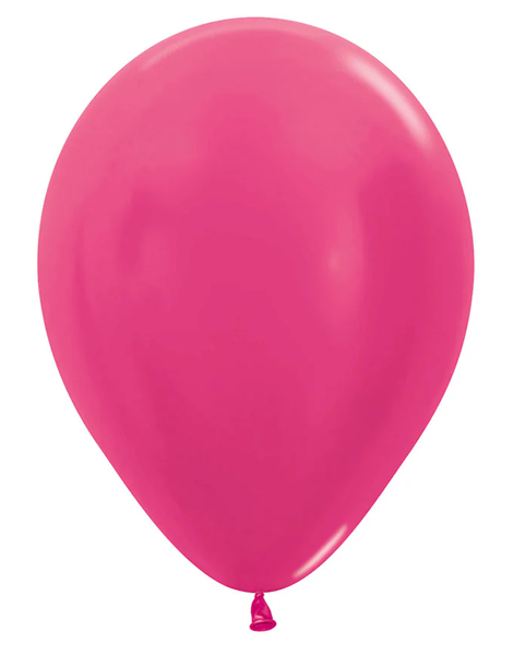 5in Sempertex Metallic Fuchsia 100ct - Joker Party Supply