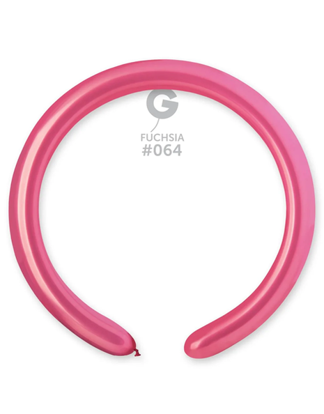 260 Gemar Metallic Fuchsia Balloons 50ct #064 - Joker Party Supply