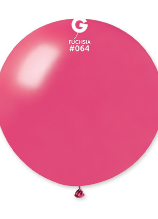 31in Gemar Metallic Fuchsia Balloon 1ct #064 - Joker Party Supply