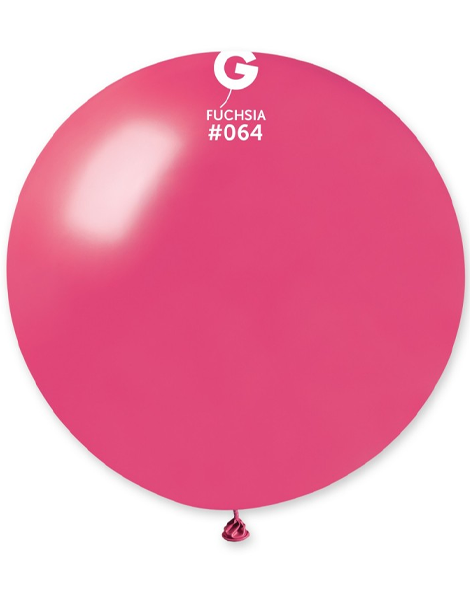 31in Gemar Metallic Fuchsia Balloon 1ct #064 - Joker Party Supply