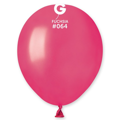 5in Gemar Metallic Fuchsia Balloons 100ct #064 - Joker Party Supply