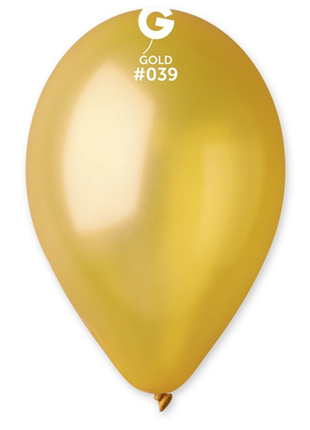 12in Gemar Metallic Gold Balloons 50ct #039 - Joker Party Supply