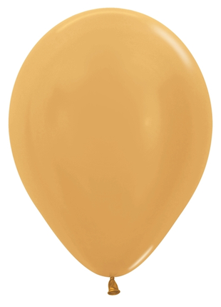 11in Sempertex Metallic Gold 100ct - Joker Party Supply