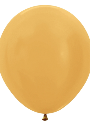 18in Sempertex Metallic Gold 25ct - Joker Party Supply