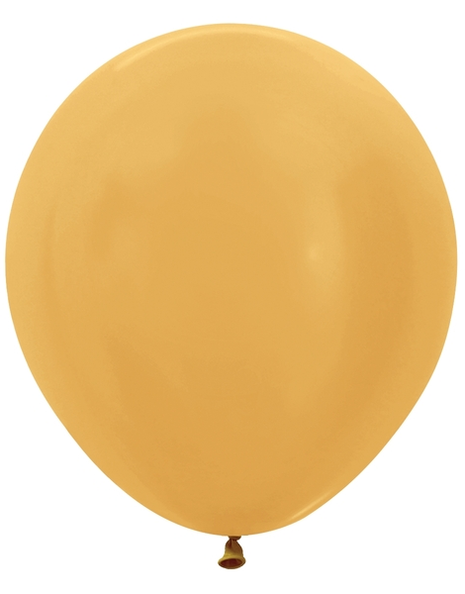 18in Sempertex Metallic Gold 25ct - Joker Party Supply