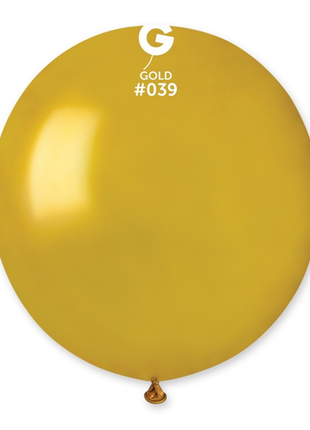 19in Gemar Metallic Gold Balloons 25ct #039 - Joker Party Supply