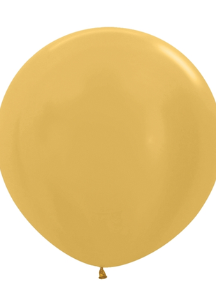 24in Sempertex Metallic Gold 10ct - Joker Party Supply