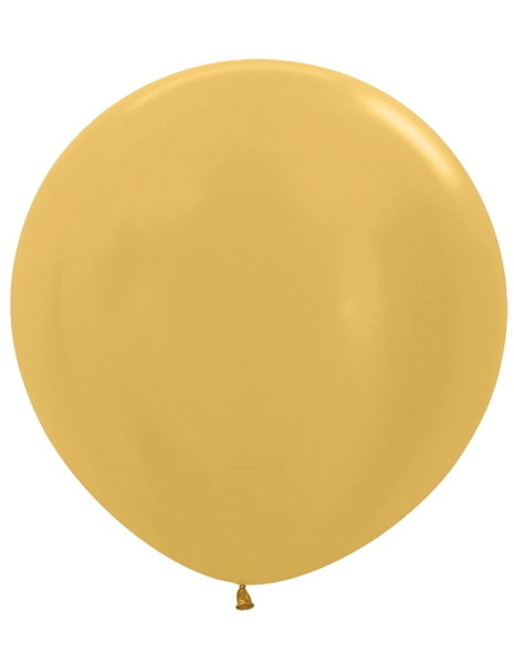 24in Sempertex Metallic Gold 10ct - Joker Party Supply