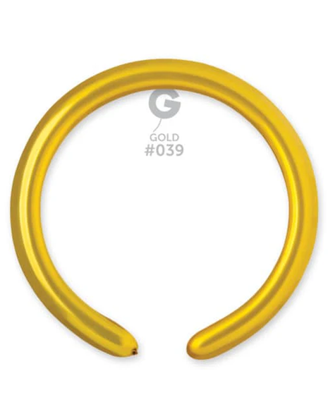 260 Gemar Metallic Gold Balloons 50ct #039 - Joker Party Supply