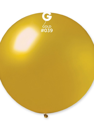 31in Gemar Metallic Gold Balloon 1ct #039 - Joker Party Supply