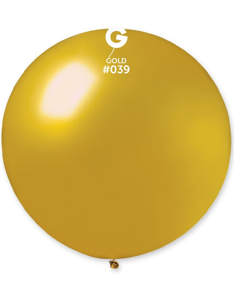 31in Gemar Metallic Gold Balloon 1ct #039 - Joker Party Supply