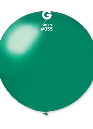 31in Gemar Metallic Green Balloon 1ct #055 - Joker Party Supply