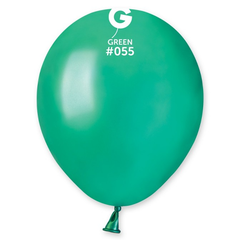 5in Gemar Metallic Green Balloons 100ct #055 - Joker Party Supply