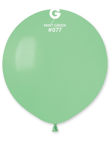 19in Gemar Standard Mint Green Balloons 25ct #077 - Joker Party Supply