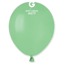 5in Gemar Standard Mint Green Balloons 100 # 077 - Joker Party Supply