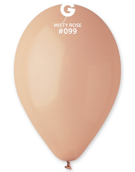 12in Gemar Standard Misty Rose Balloons 50ct #099 - Joker Party Supply