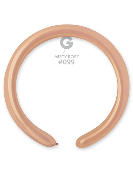 260 Gemar Standard Misty Rose Balloons 50ct #099 - Joker Party Supply