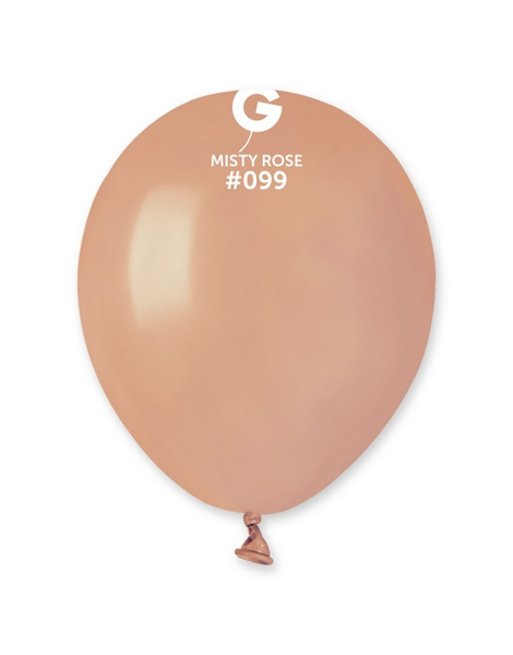 5in Gemar Standard Misty Rose Balloons 100 - Joker Party Supply
