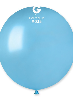 19in Gemar Metallic Light Blue Balloons 25ct #035 - Joker Party Supply